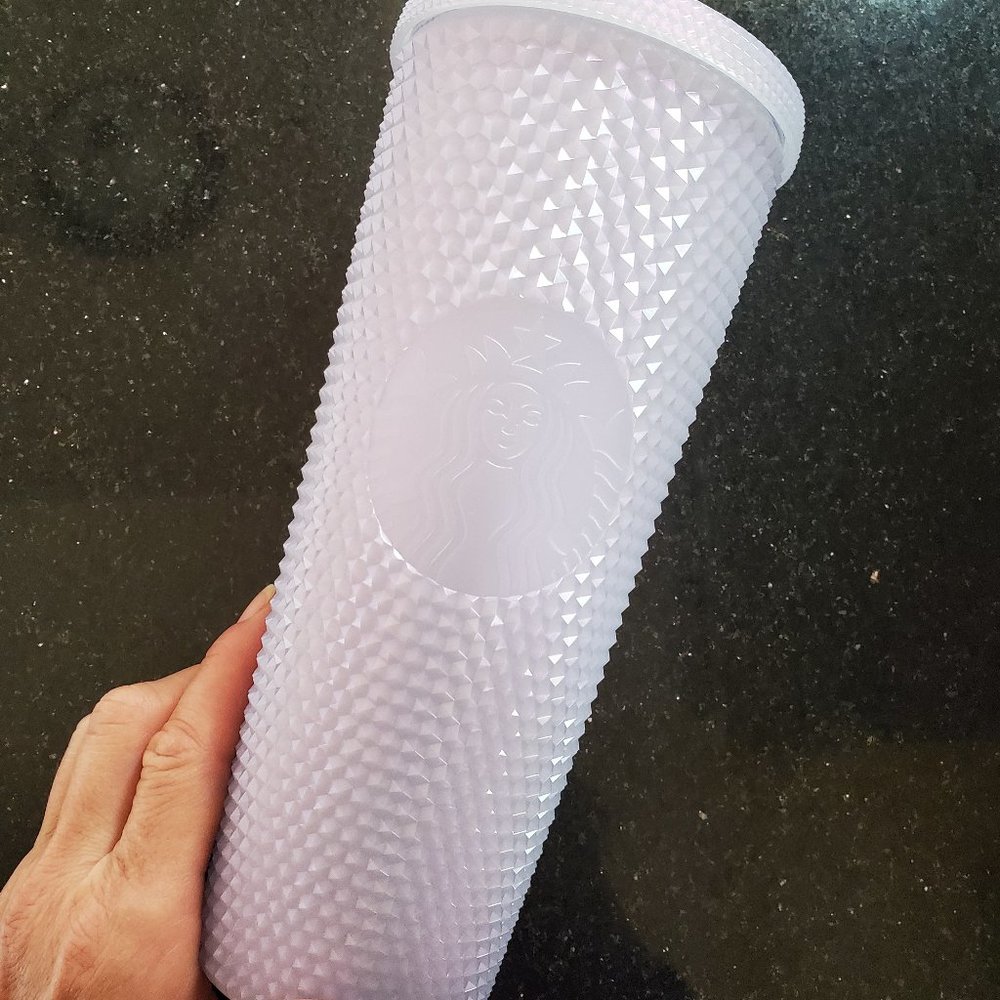 New Holiday 24oz studded icy lavender Starbucks cup!